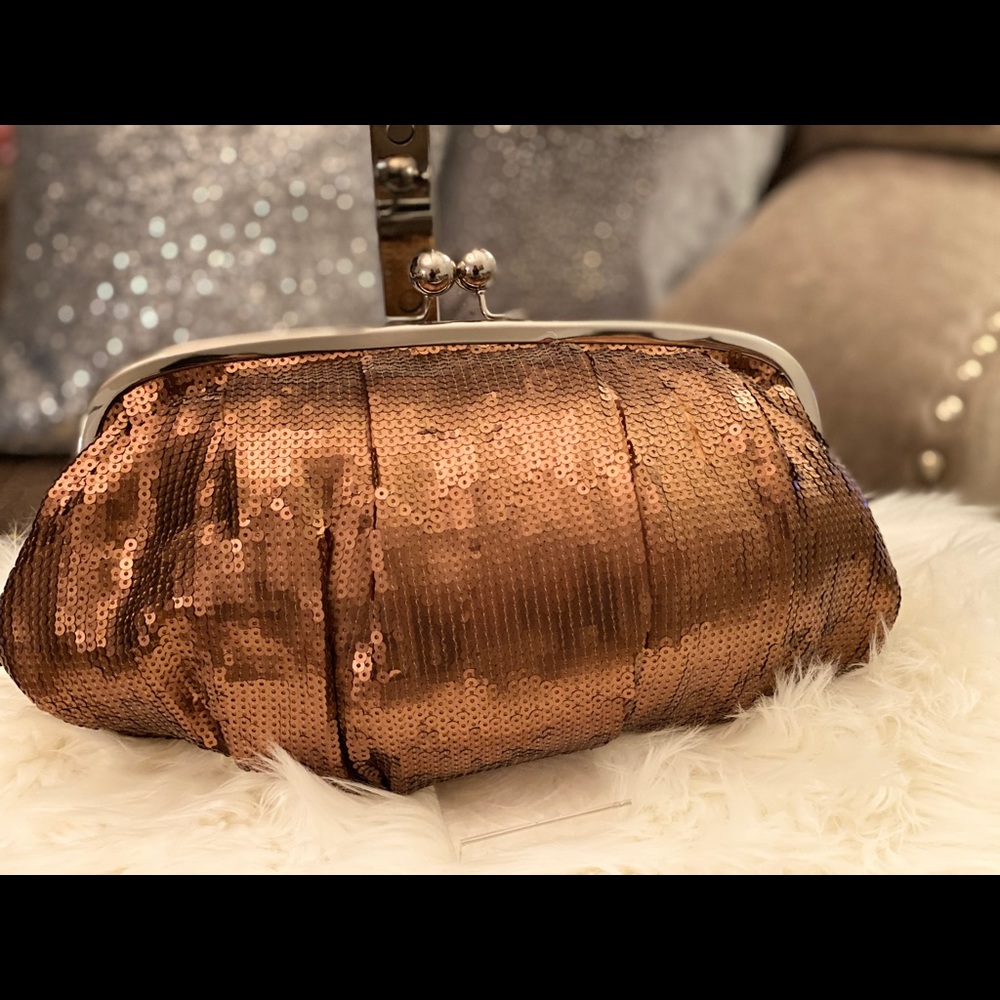 LIMITED EDITION Sequin Clutch Bronze/Cooper
